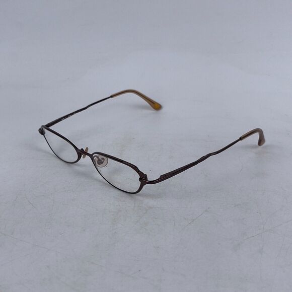 Bebe Tease Fudgy Eyeglasses Frame Unisex Brown Metal Oval Full‎ Rim 49-17-135 - Picture 1 of 14